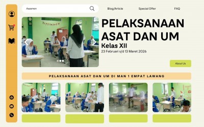 Suasana Tertib dan Penuh Semangat, Pelaksanaan ASAT dan UM Kelas XII di MAN 1 Empat Lawang Berjalan Lancar